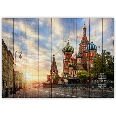 Картины Москва, Города, Creative Wood