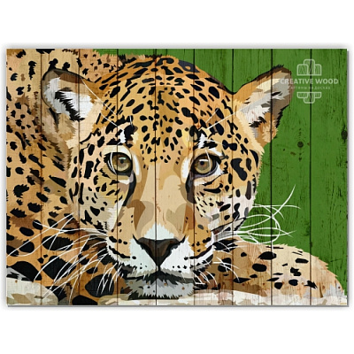 Картины Векторная графика - Леопард, Векторная графика, Creative Wood
