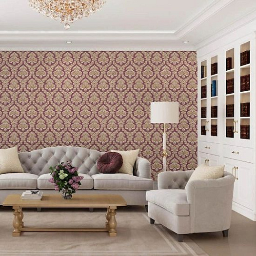 Обои в интерьере артикул KM5505, Palazzo, Kerama Marazzi