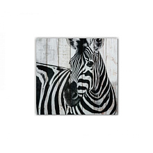 Белое панно для стен Creative Wood ZOO ZOO - 9 Зебра